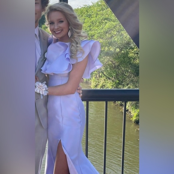 Beautiful Purple Sherri Hill prom or pageant dress - Picture 3 of 3